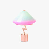 Blue-Pink Gradient Streamlined Vibrant Table Lamp - Clowas